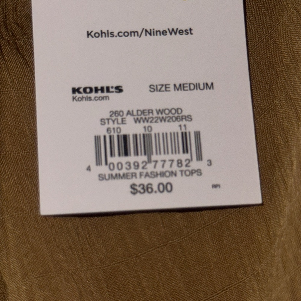 NWT Nine West Ruffle Tank Top - Picture 6 of 6